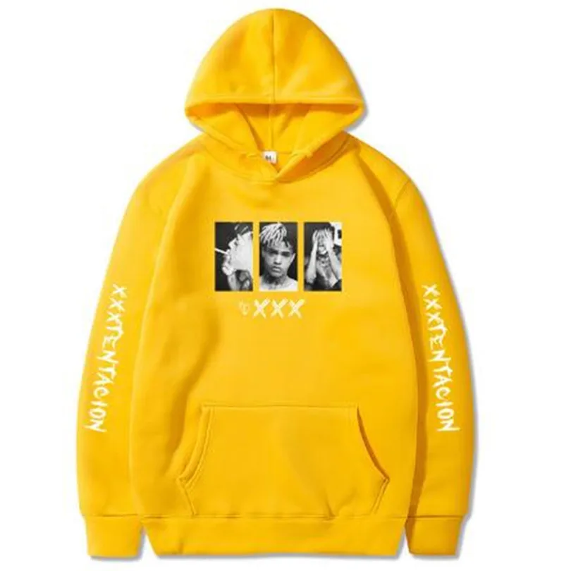Толстовка XXXTentacion для мужчин и женщин Повседневный пуловер с принтом уличная