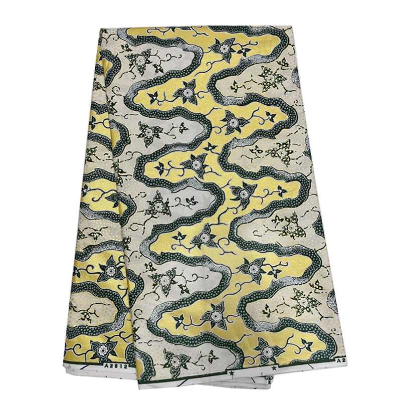 2019 лучшее качество настоящий nigerianPrinted в ткани Африканский воск блок 100% хлопок 6