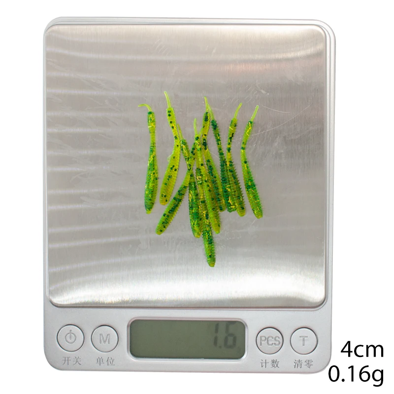 

Soft Fishing Mini Lure 30pcs 4cm 0.16g Shad Worms Bass Peche Fly Fishing Silicon Rubber Bait Fishing Lures