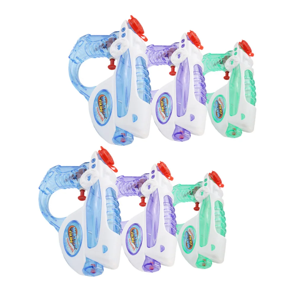 

6Pcs Durable Water Pistols Portable Water Blaster Lovely Kids Summer