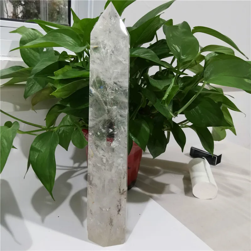 

Top Quality So Many Rainbows Natural Clear Quartz Healing Crystal Tower for Sale ZW 2.75kg
