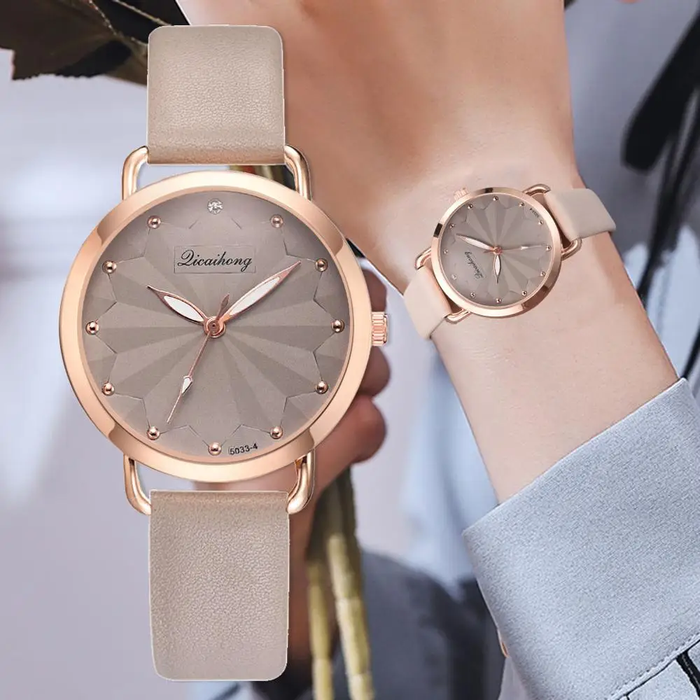 Женские Модные винтажный кожанный ремешок кварцевые часы Relogio Feminino женские повседневные спортивные часы Аналоговые Часы Montre Femme