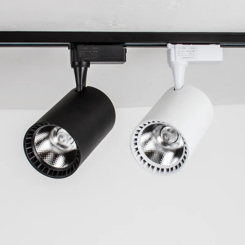 

Светодиодный Трековый светильник, 30 Вт, магазин одежды, COB Трековый светильник, поверхностный монтаж, точечный светильник, Cob трекосветильни...