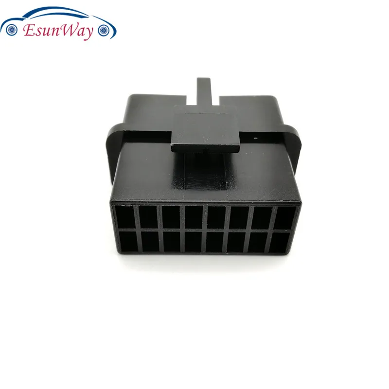 Лучшая цена 16pin 16 контактный фонарь OBDII OBD 2 OBD2 j196. штекер адаптера с клеммой