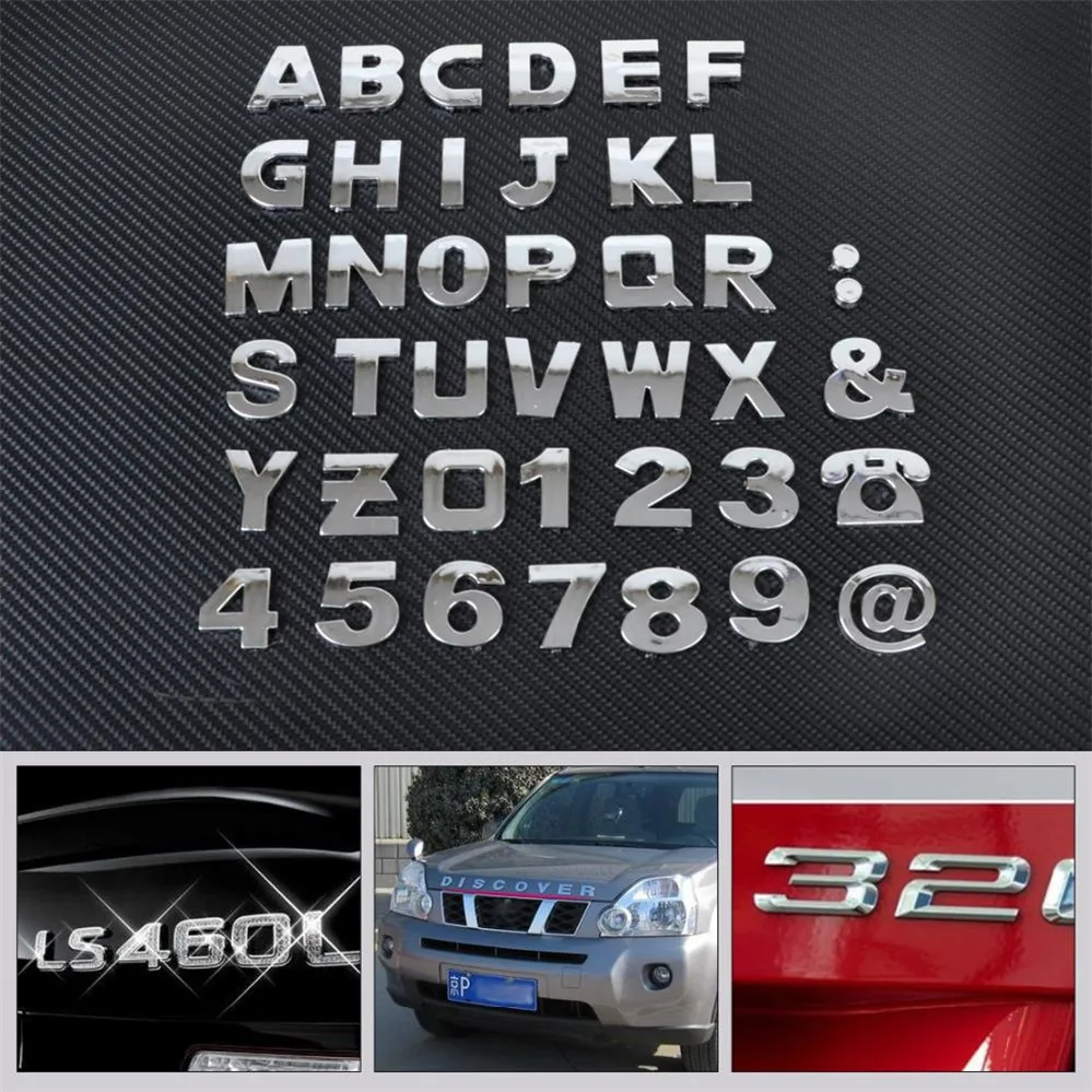 Авто DIY буквы Алфавит цифры наклейки логотип для BMW 330e M235i Compact 520d 518d 428i 530d