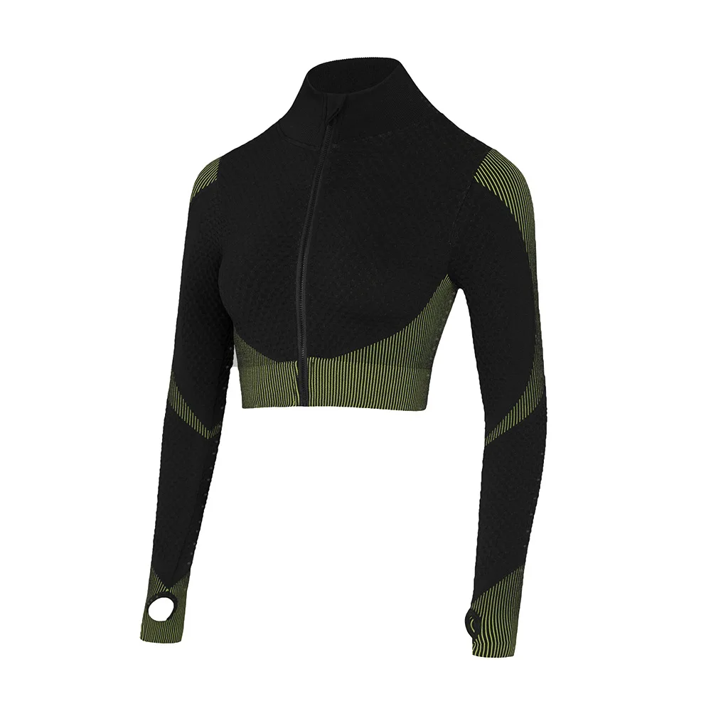 

Women Gym Yoga Zipper Tops Yoga Shirts Long Sleeve Workout Tops Fitness Running Training Yoga Sportswear Sexy T-Shirts,ZF299