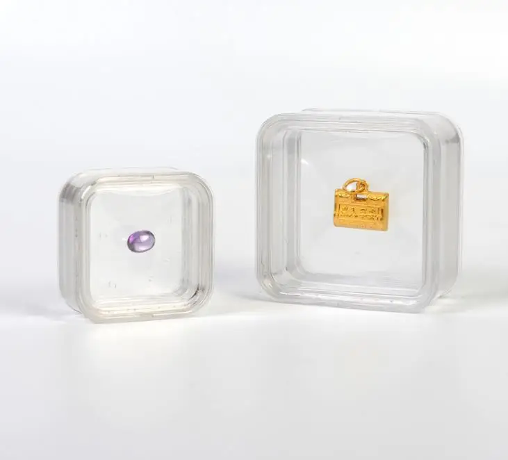 40*40 мм прозрачный плавающий витрина серьги драгоценные Камни кольцо ювелирные