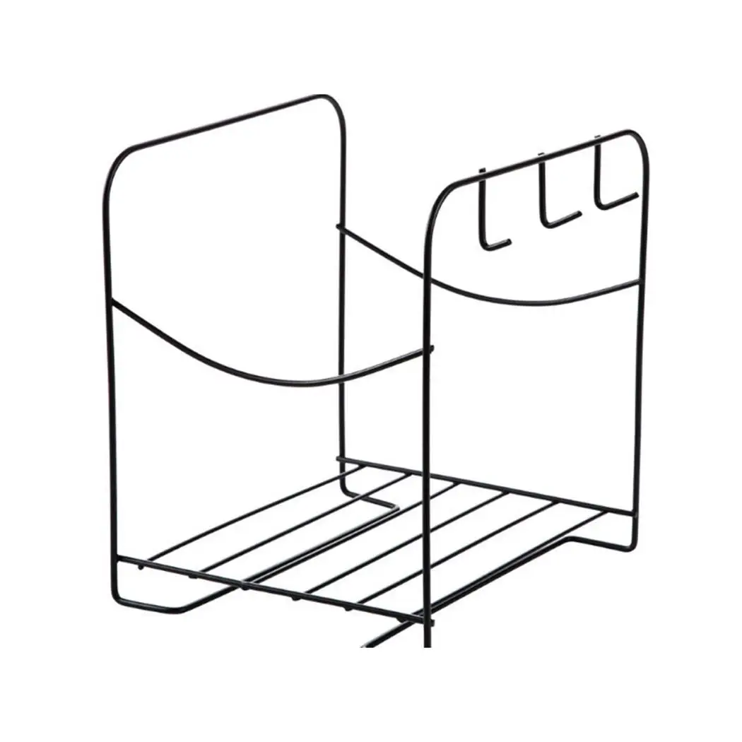 Кухонная прочная стойка для хранения многофункциональная железная напольная