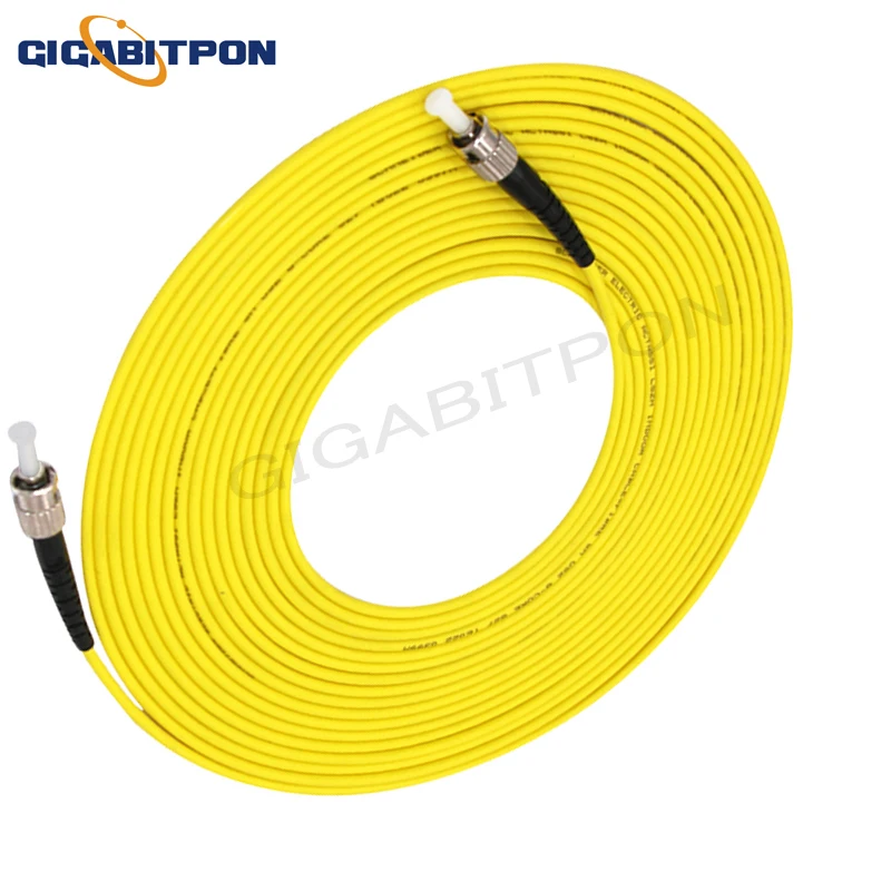 10pcs ST/UPC to ST/UP SM 3mm G652DFTTH fiber optic jumper single-mode extension jumper 1m-20m and longer meter jumper