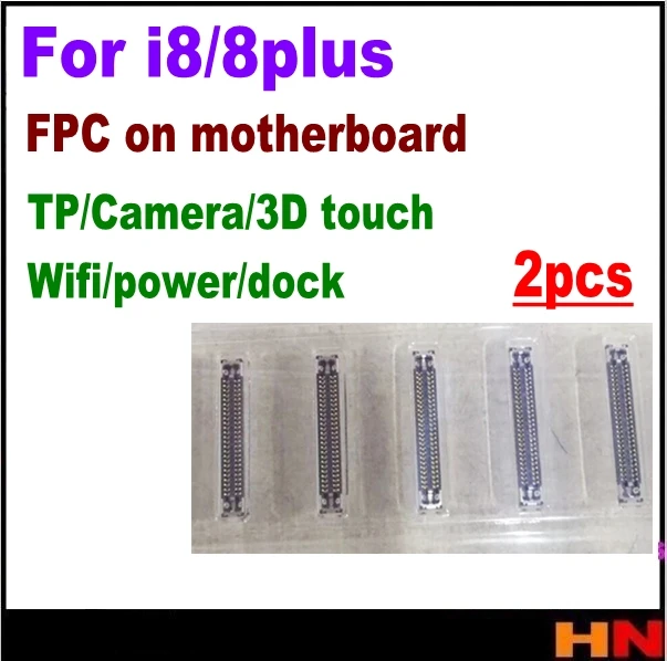 2 шт. для iphone 8 8p plus логическая плата ЖК экран камера 3D подсветка GPS антенна разъем