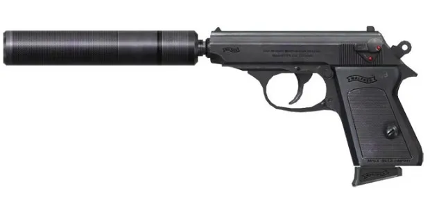 

007 with Ppk hand qiang paper model 3d three-dimensional handmade handmade military fan gift