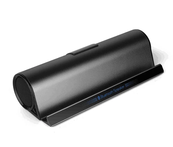 CHYI держатель для телефона Bluetooth динамик стерео Hi-Fi сабвуфер алюминиевый сплав Саундбар Бумбокс звуковая коробка AUX держатель планшета для Vivo - Цвет: Black
