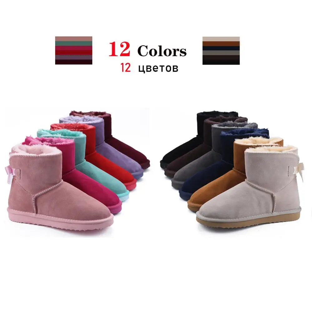 Модные женские теплые зимние ботинки MBR FORCE из натуральной воловьей кожи