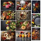 Алмазная вышивка, зерна, специи, вкусная еда, приправа, вышивка крестиком 5d, алмазная живопись сделай сам, нордическая мозаика, кухонный Декор N117