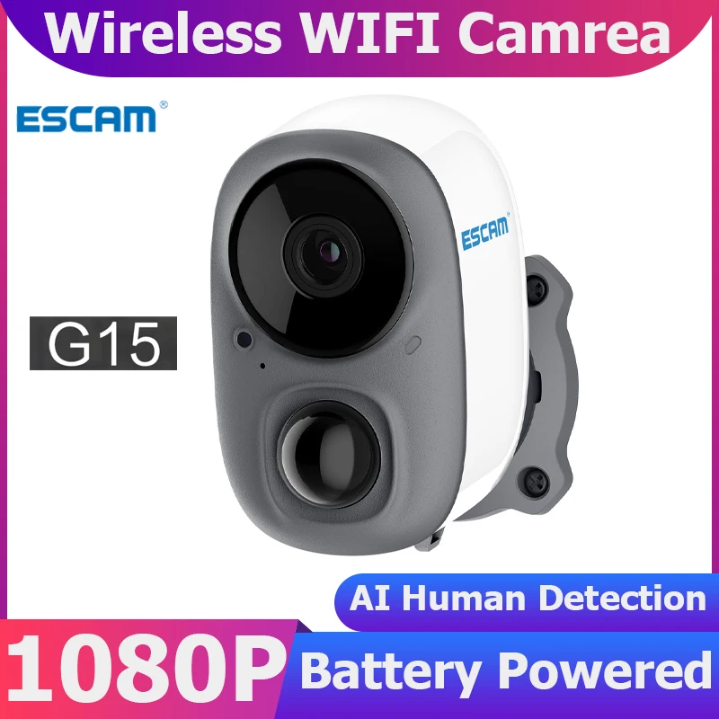 

IP-камера ESCAM G15, 1080P, Wi-Fi, с аккумулятором