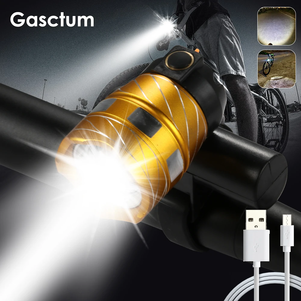 Велосипедный светильник с регулируемым зумом 3000 мАч перезаряжаемый аккумулятор