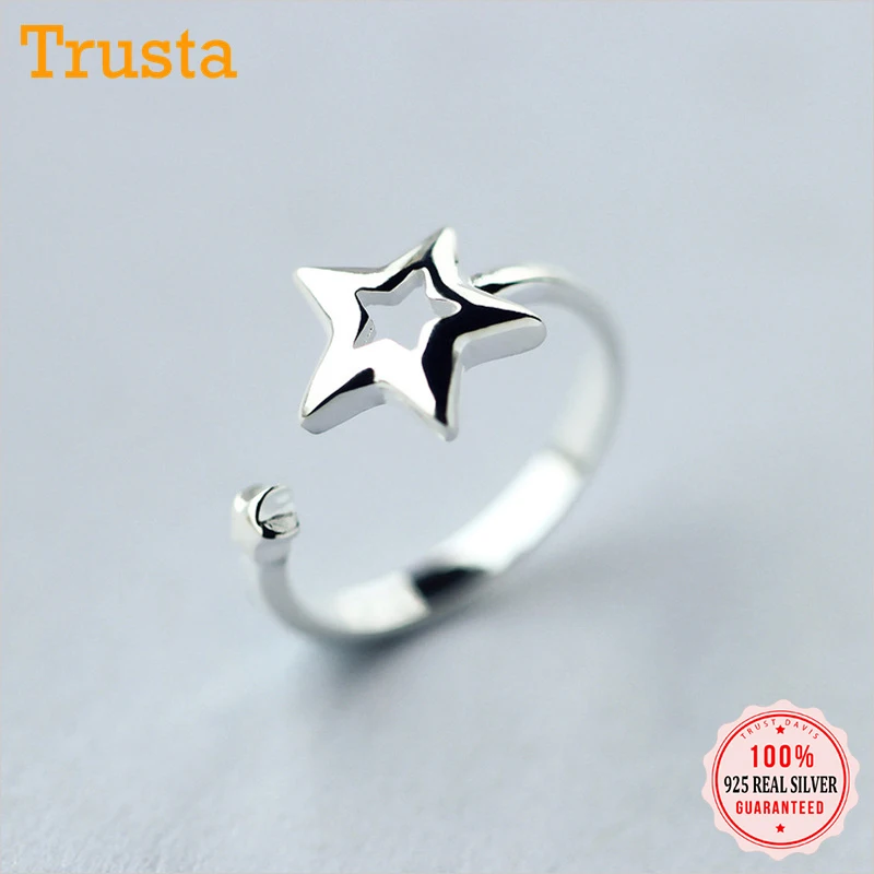 Trusta женское кольцо из 100% стерлингового серебра 925 пробы модное ювелирное изделие