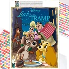 Алмазная живопись мультфильм Мисс бродячие собаки животные полный квадрат круглый 5D Сделай Сам искусство подарок вышивка крестиком Мозаика украшение для дома