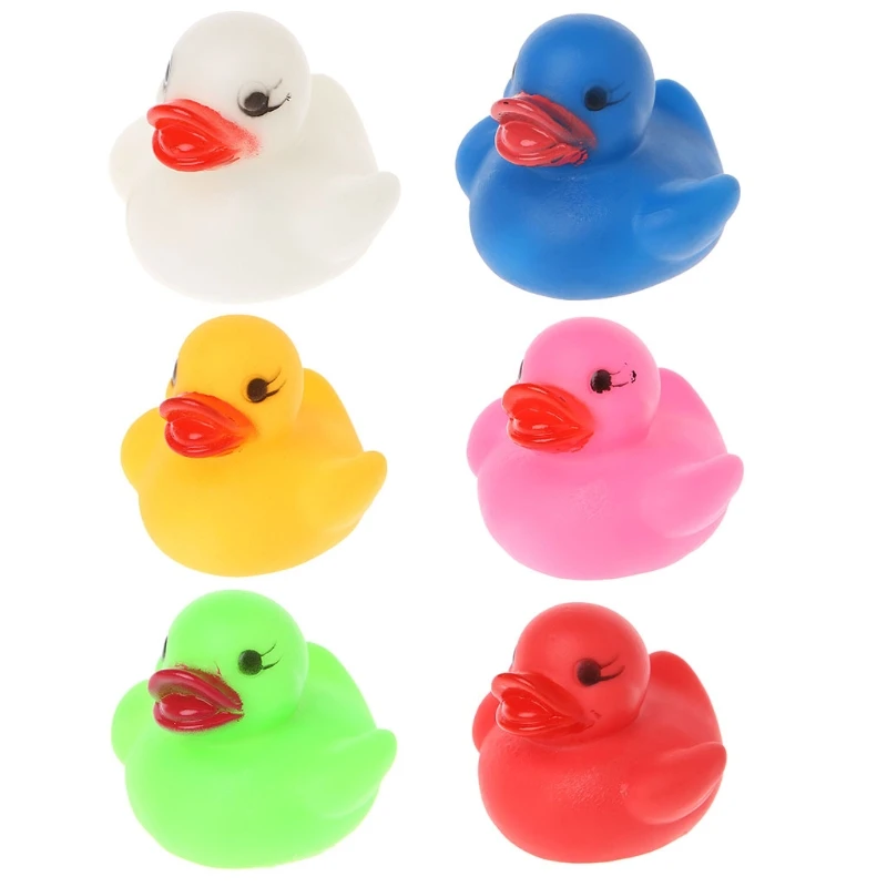 

1PC New Cute Rubber Duck Bath Flashing Light Toy Duck Baby Shower Bathroom Toys Multi Color LED Lamp Bath Toys for Children
