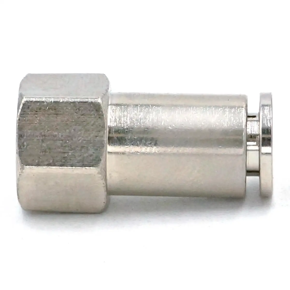 1/8 &quotBSP Female to Fit Tube O/D 6 мм Пневматический никелевый латунный пусковой соединитель