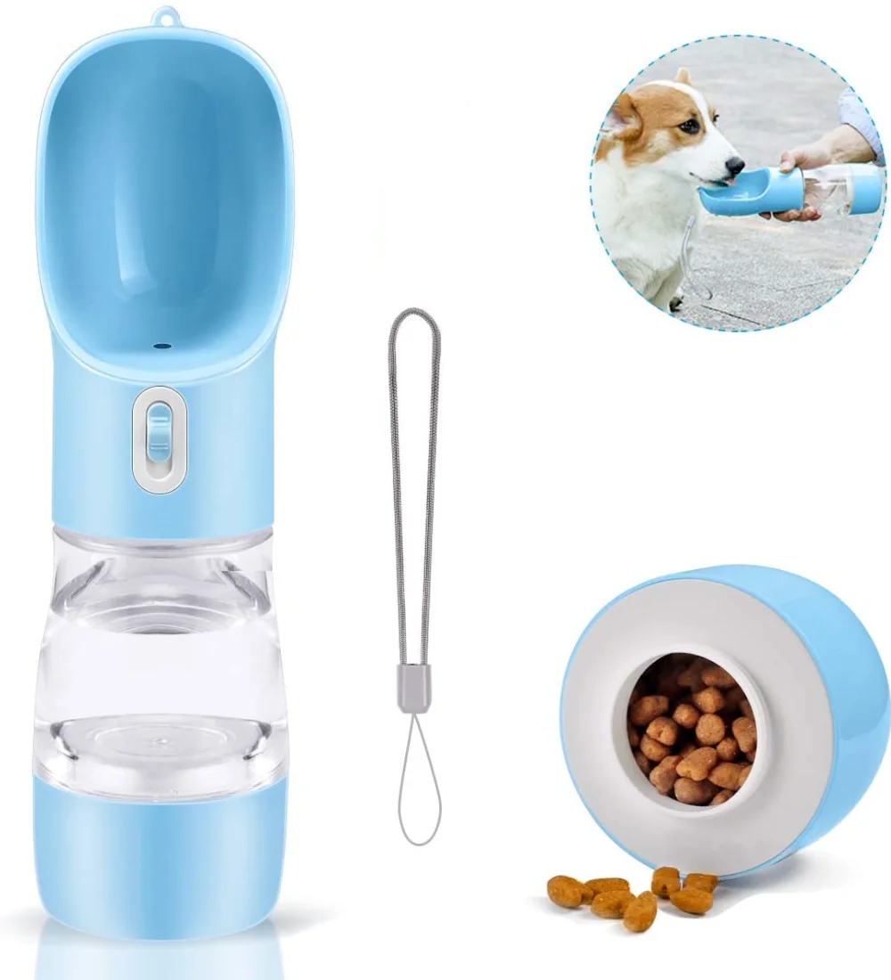 

Multifunction Pet Outdoor Portable Dog Water Bottle Dual-use Drinking Water and Food Travel Mug for Pets Small Dog Accessories