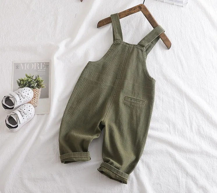 Детский хлопковый комбинезон для мальчиков и девочек ростом 80 100 см на осень