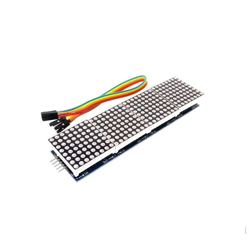 MAX7219 матричный модуль для микроконтроллера Arduino 4 в одном дисплее с линией