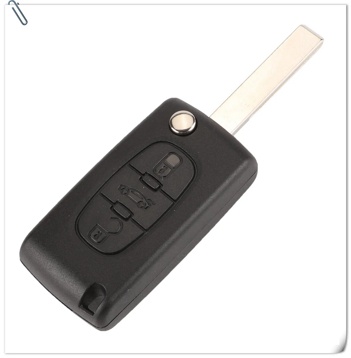 3 кнопки для Citroen C1 C2 C3 C4 C5 Berlingo; Picasso control Alarm(CE0536 523, ASK/FSK, HU83 VA2) дистанционный ключ