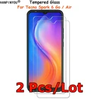 2 шт.лот для Tecno Spark 6 Go Air закаленное стекло для защиты экрана Взрывозащищенная защитная пленка