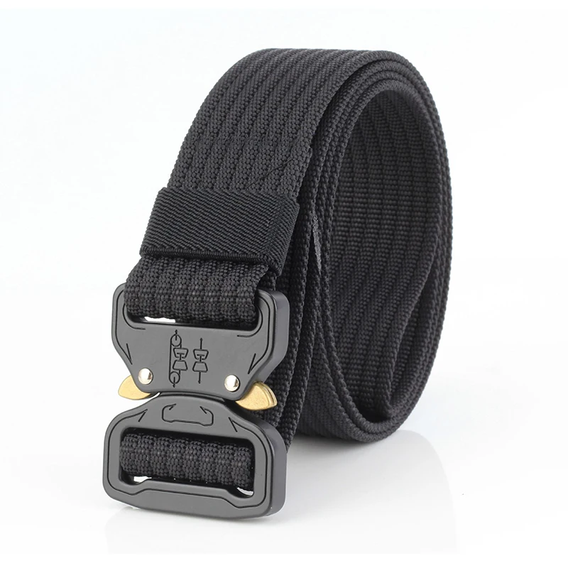Ремень мужской нейлоновый тактический армейский пояс с металлической пряжкой