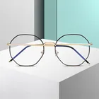 Оправа для очков унисекс, винтажная многоугольная оправа, защита UV400, очки для офиса