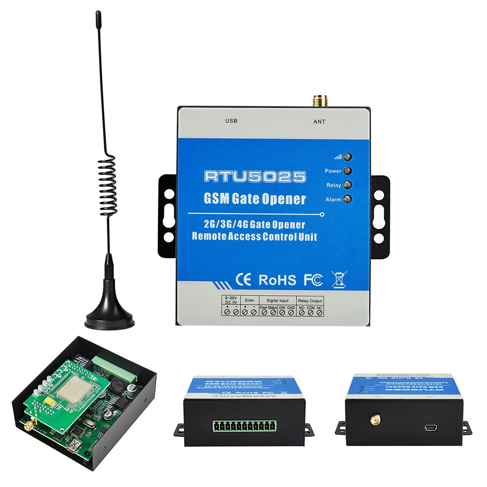 

RTU5025 Alarm Operator Door Opener By Mobile Phone GSM 3G On Off Gate Opener Remote Switch Portable Wireless SMS