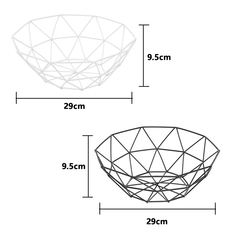 Корзина для фруктов контейнер металлическая проволочная корзина кухонная