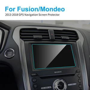 car gps navigation screen protector for ford fusion mondeo car display screen tempered glass protective film auto accessories free global shipping