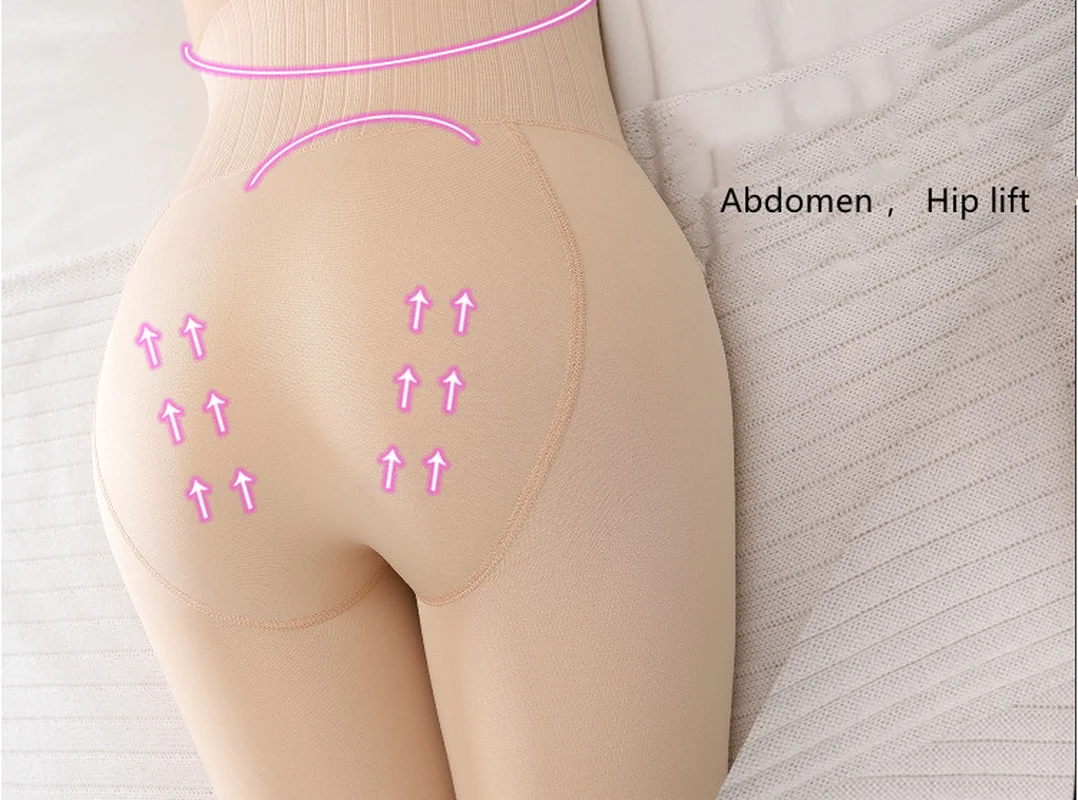 

High Waist Body Sculpting Plus Velvet Thick Flesh-colored Sexy Leggings Winter Warm Pantyhose All-in-one Outer Wear TGB027