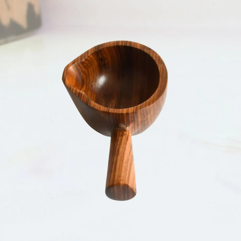 

Wooden Sauce Dish Condiment Relish Plate Tableware Seasoning Sauce Dish Snack Plate Mini Bowl with Handle