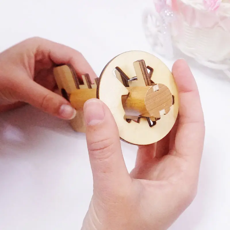 1 шт. деревянный ключ разблокировки модель развивающий образовательный блок