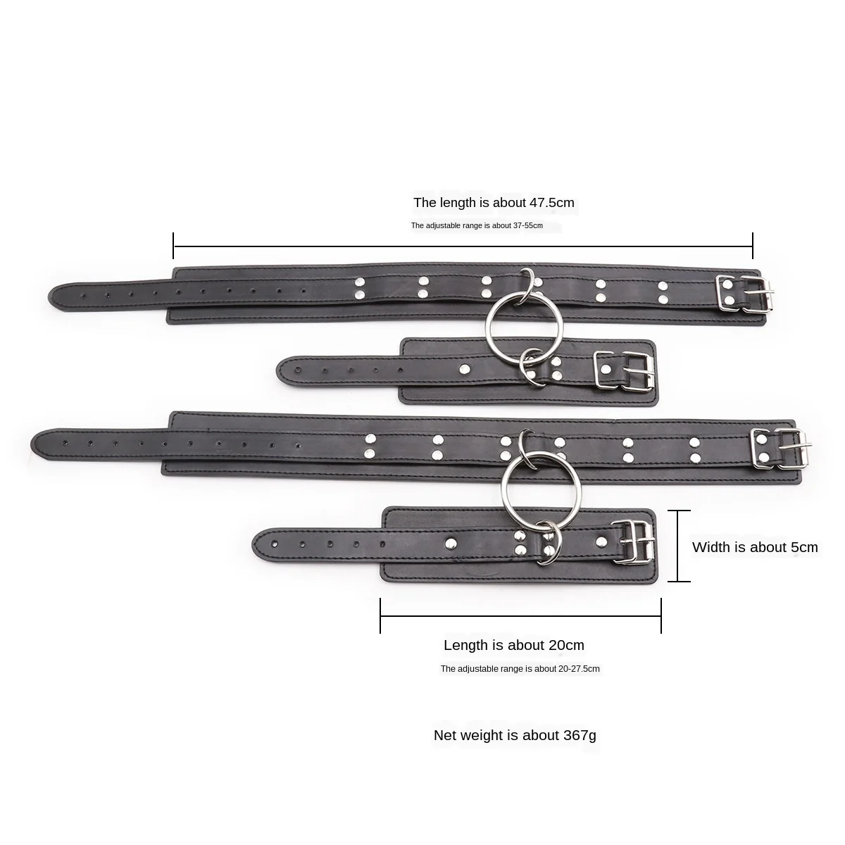 

Women Men Erotic Handcuffs Bracelet Harness Belt Thigh Bondage Cage Sexy Gothic Punk Garters Belt Leather Metal Buckle Leg Ring