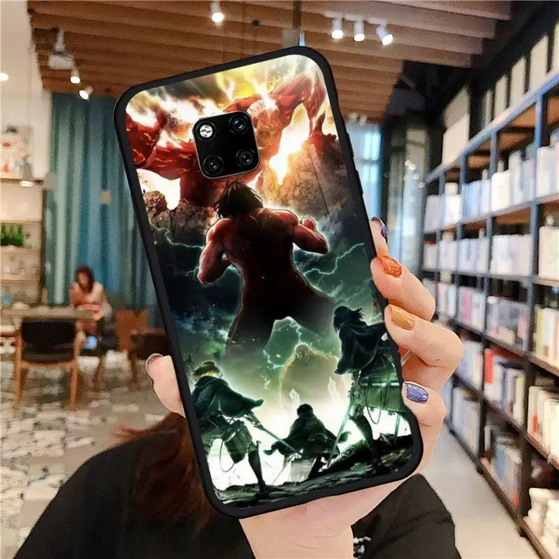

attack on Titan cool anime Phone Case For Huawei Mate 9 10 20 Pro lite 20x nova 3e P10 plus P20 Pro Honor10 lite