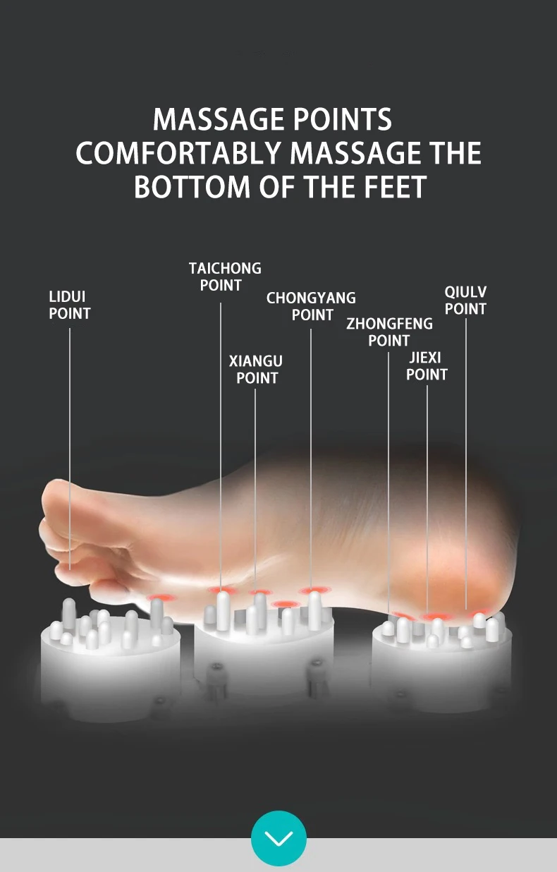 Полуобернутый массаж ног давление воздуха Горячий красный свет