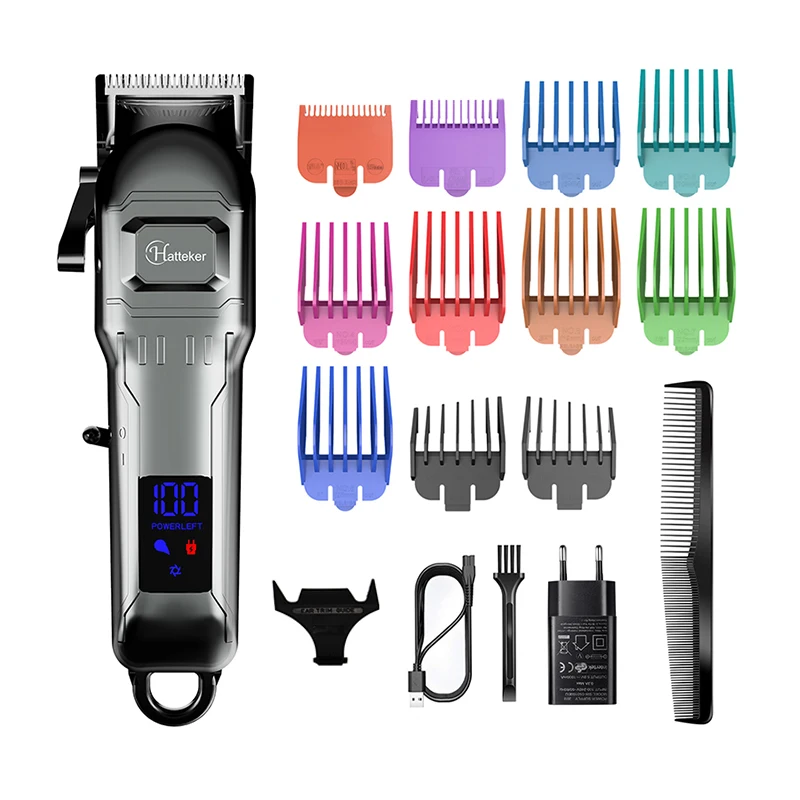 

Парикмахерская мощная электрическая профессиональная машинка для стрижки волос, беспроводная Регулируемая машинка для стрижки волос, Нов...