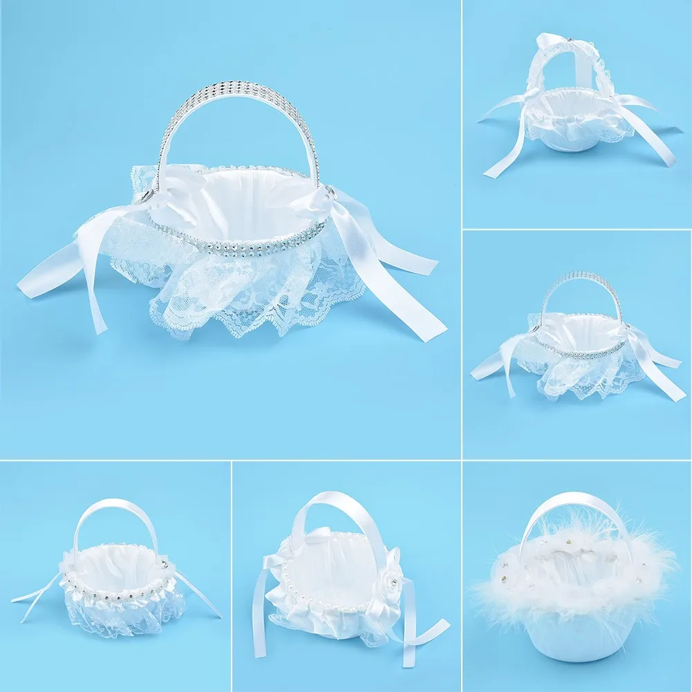 Свадебные принадлежности корзина для цветов Имитация лепестков праздничный