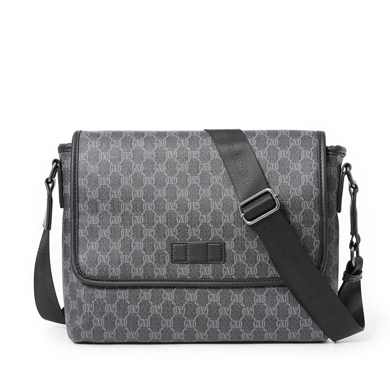 

Сумка-мессенджер мужская из экокожи, Модный Роскошный дизайнерский саквояж на плечо, деловой портфель для путешествий