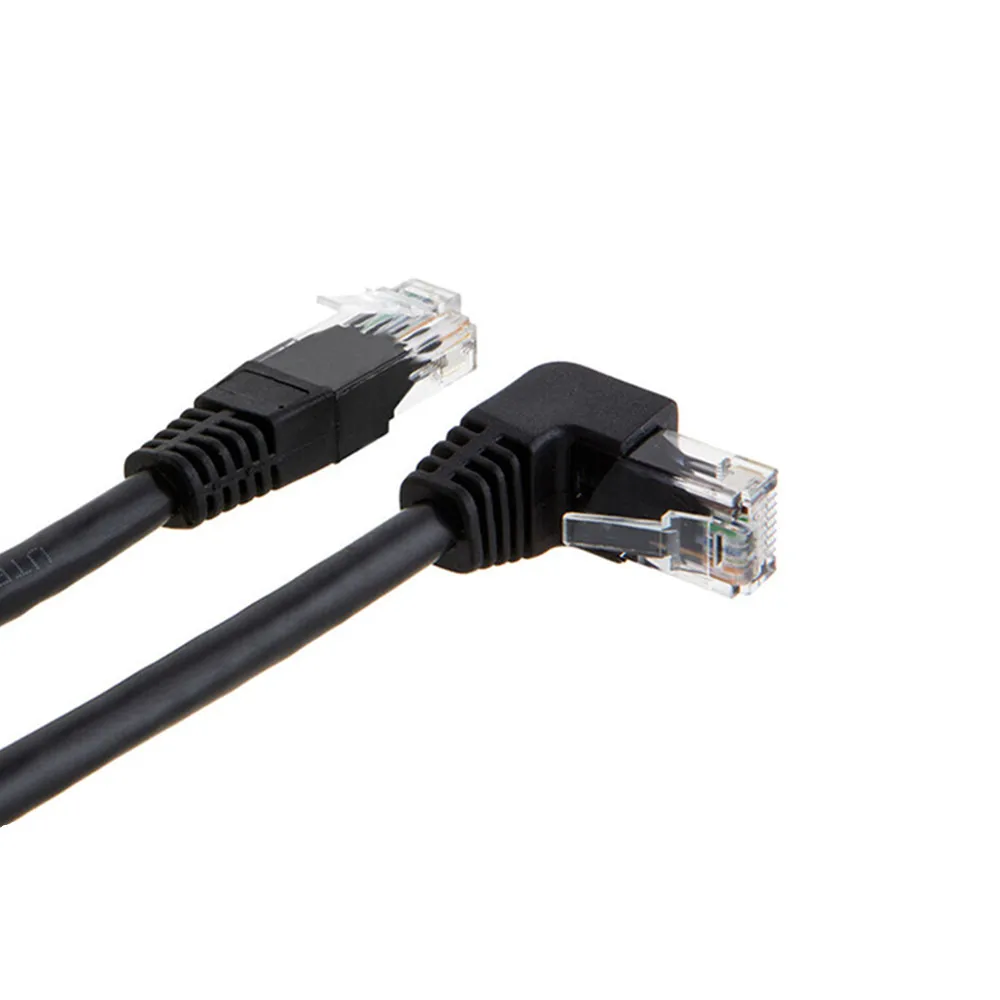 Кабель Ethernet Cat6 с прямым углом вниз 90 градусов UTP сетевой Соединительный кабель Cat 6