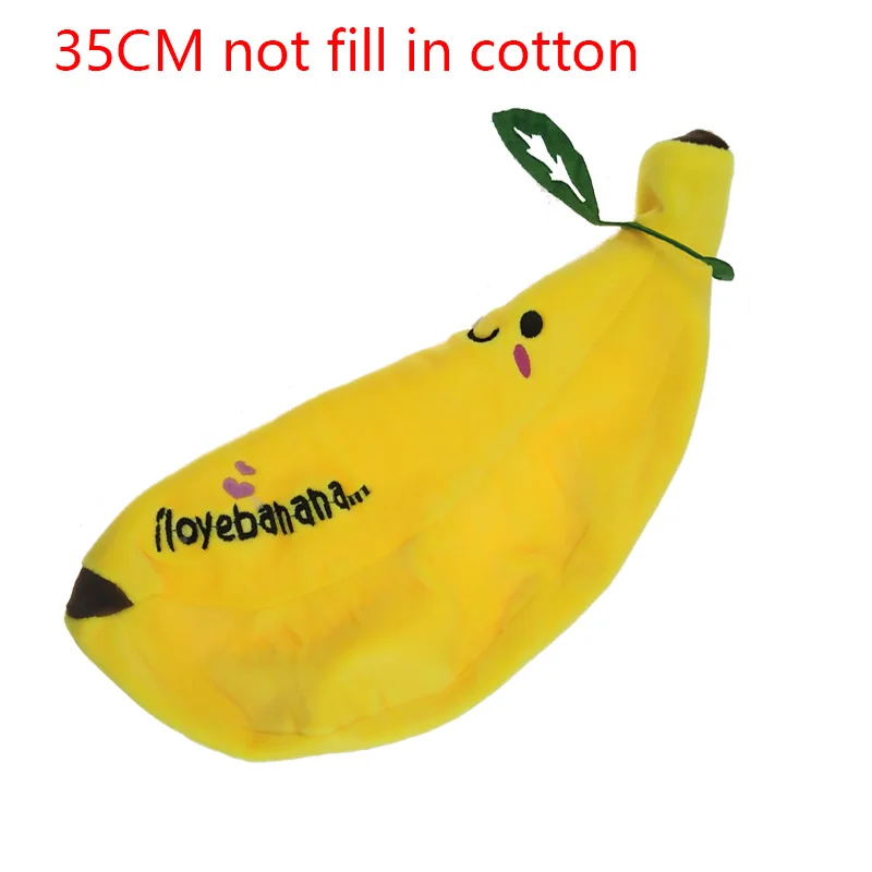 

35CM Cartoon Banana Plush Toy Baby Toy Cute Plush Doll Children Fruit Toys Children Kid Gift Not Fill In Cotton