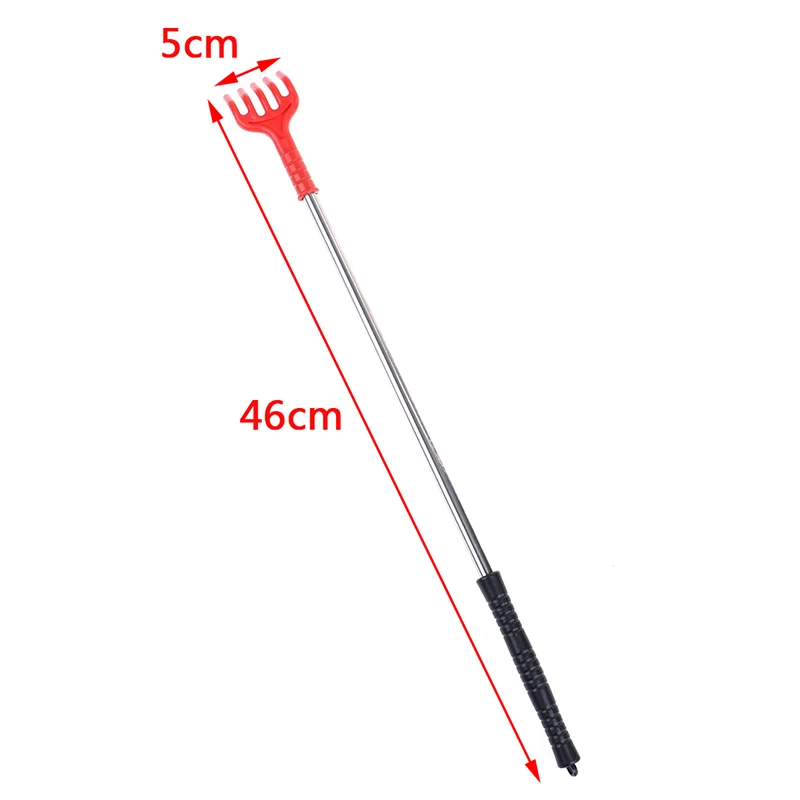 

1PCS Stainless Steel Extend Itch Aid With Soft Grip Random Scratch Tool Back Scratcher Telescopic Portable Adjustable Size