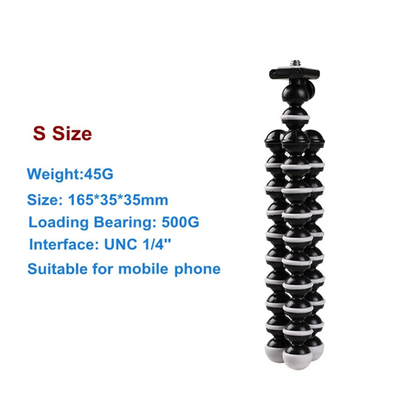 flexible octopus super large mini size desk lazy phone bracket stand holder tripods for gopro dslrs digital camera free global shipping