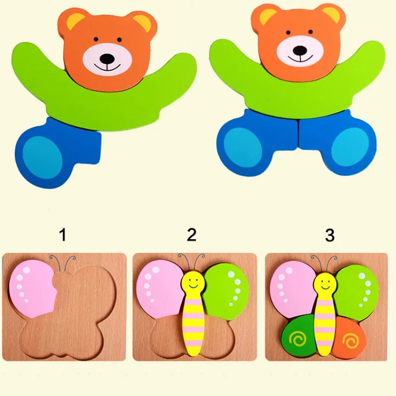 

Hand Grab Board Puzzle Wooden Toys For Child Cartoon Animal Jigsaw Kids Baby Early Education Intellectual Puzzle Toys