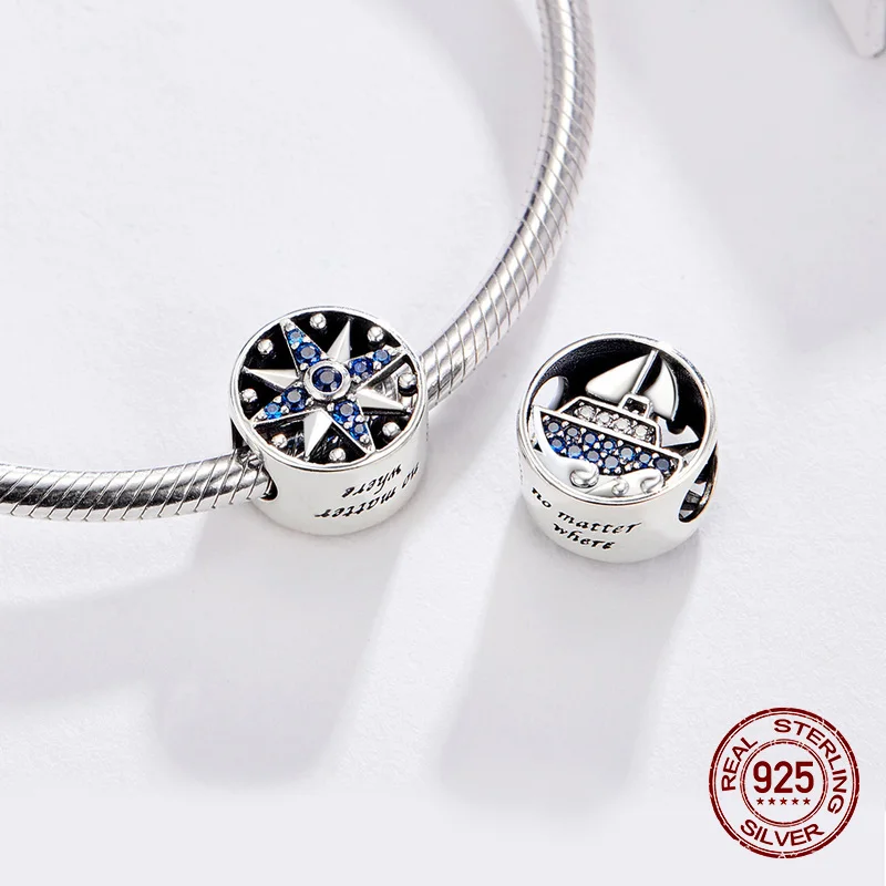Оригинальные бусины из стерлингового серебра 925 пробы подходят к оригинальному