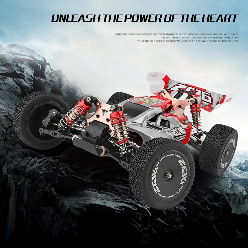 

1/14 Scale 2.4GHz Racing RC Car Remote Control Smart Car with Remote Controller & Aluminum Alloy Chassis